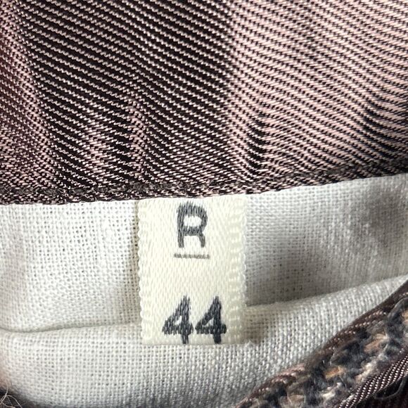 VTG Boston Traders Wool Blazer Mens Sz 44 R Tweed Herringbone Sport Coat Jacket - Picture 8 of 10